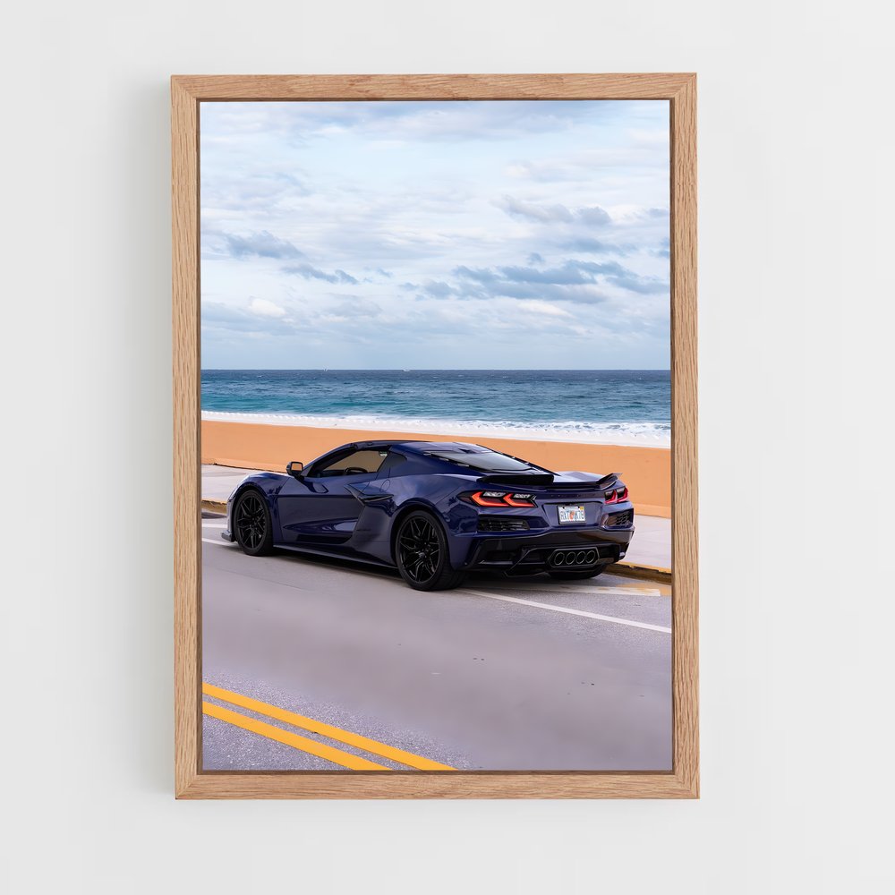 Poster Corvette en Fête – affiche Chevrolet (vue 4)